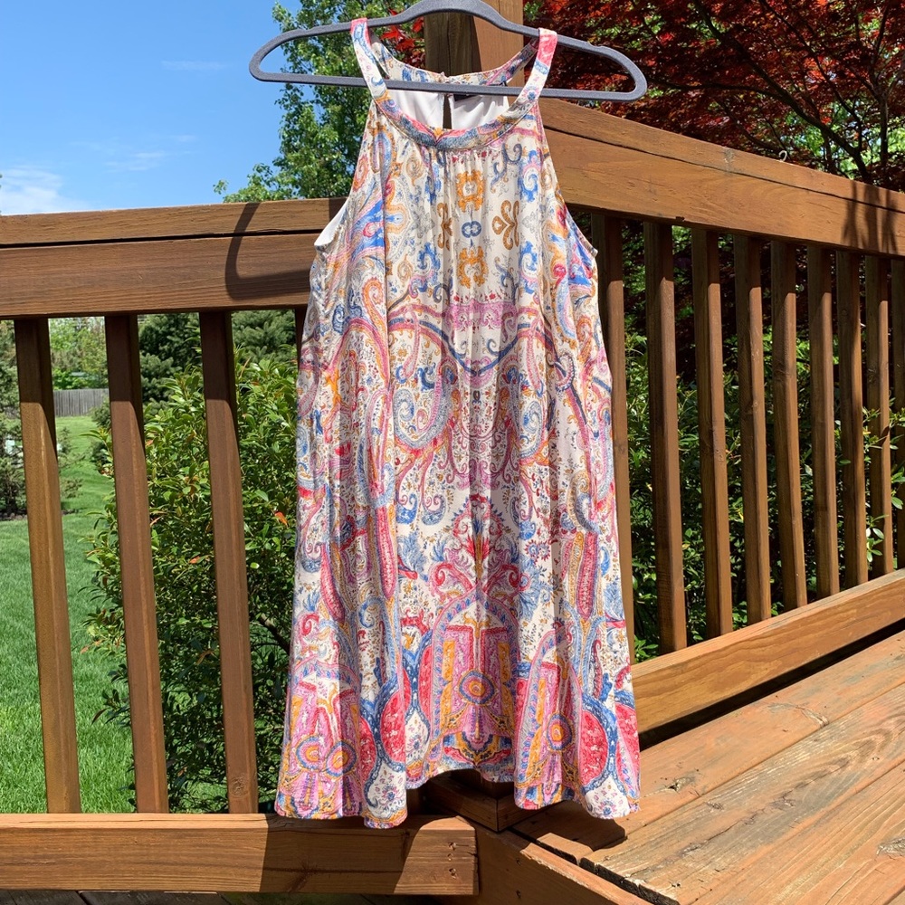ModCloth Doe & Rae Boho Halter Shift Dress